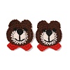 Animal Polyester Knitted Appliques DIY-WH0399-42J-1