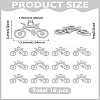 16Pcs 304 Stainless Steel Charms STAS-LP0003-69-2