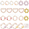 20Pcs 10 Styles Alloy Enamel Pendants ENAM-SC0004-12-1