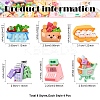 24Pcs 6 Styles Supermarket Theme Opaque Resin Decoden Cabochons Sets RESI-YW0004-06-3