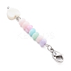 5Pcs Dyed Natural Freshwater Shell Bead Pendant Decoration HJEW-JM03186-5
