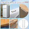 8Pcs Self-adhesive Silicone Anti-collision Strips SIL-GA0001-28-5