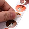 Flat Round Paper Thank You Stickers DIY-C042-12C-4