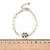 304 Stainless Steel Paperclip Chains Bracelets for Women BJEW-JB14191-5