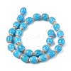 Handmade Millefiori Glass Oval Bead Strands LK-Z001-01A-03-4