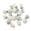 Natural Jade Donut Pendants SSHEL-R050-03G-1