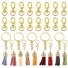 160Pcs 14 Styles Faux Suede Tassel Pendant Decorations DIY-YW0009-98-1