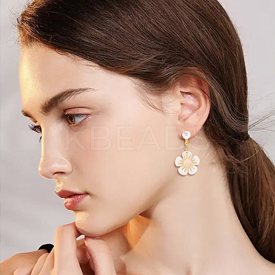 16Pcs 2 Styles Brass Clip-on Earring Findings KK-SC0006-64-1