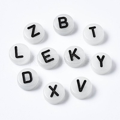 Luminous White Smoke Acrylic Beads MACR-S273-68-1