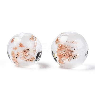 Luminous Handmade Gold Sand Lampwork Beads LAMP-N024-05A-05-1
