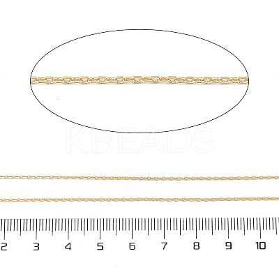 Rack Plating Brass Cable Chains CHC-A010-03G-1