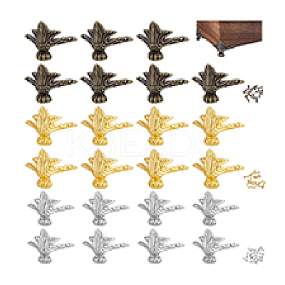 24Pcs 3 Colors Alloy Corner Protectors FIND-PH0027-38-1
