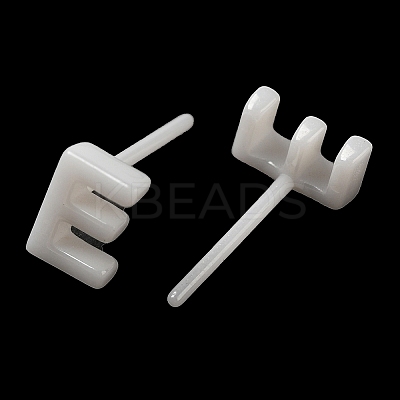 Hypoallergenic Bioceramics Zirconia Ceramic Stud Earrings EJEW-F340-04E-1