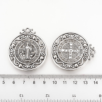 Tibetan Style Alloy Pendants LS-TIBEP-Q078-01AS-RS-1