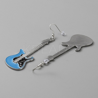 Alloy Enamel Dangle Earrings EJEW-WH0015-68P-02-1