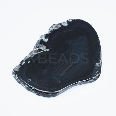 Natural Agate Slices Big Pendants G-E022-10-1