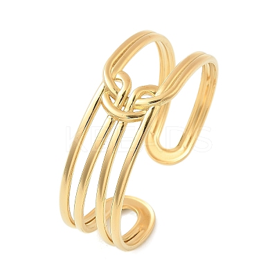304 Stainless Steel Cuff Bangles for Women BJEW-B120-04G-04-1