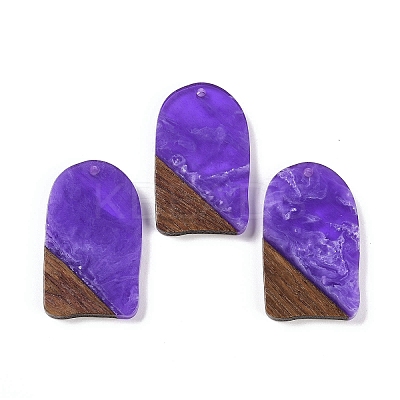 Resin & Wood Pendants WOOD-F015-13D-1