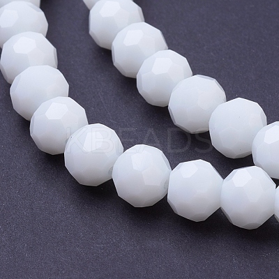 Faceted(32 Facets) Glass Beads Strands EGLA-J042-8mm-26-1