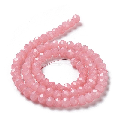 Baking Paint Imitation Jade Glass Bead Strands DGLA-A034-J10mm-A3-1