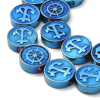 Electroplate Synthetic Non-magnetic Hematite Beads Strands G-E602-02B-1