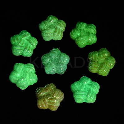 UV Plating & Luminous Opaque Acrylic Beads MACR-L015-14D-1