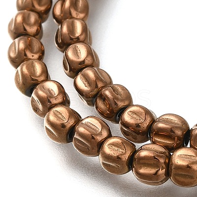 Electroplated Synthetic Non-magnetic Hematite Beads Strands G-C154-A01-01E-1