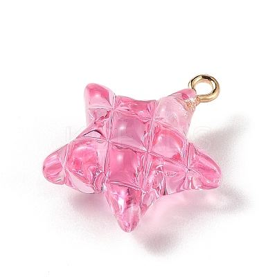 Transparent Resin Pendants RESI-Z016-02D-LG-1