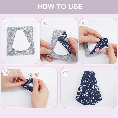 3 Bags 3 Styles Paper Quilting Templates DIY-GF0008-75-1