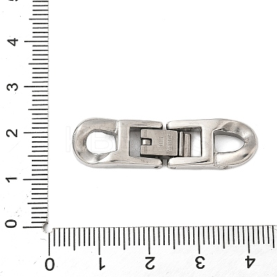 304 Stainless Steel Fold Over Clasps STAS-S185-14P-B-1