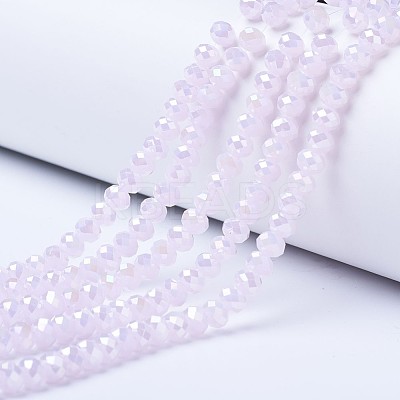 Electroplate Glass Beads Strands EGLA-A034-J10mm-B04-1
