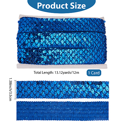 Polyester with PT Paillette Lace Trim Ribbon OCOR-WH20073-01E-1