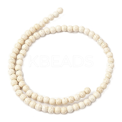 Synthetic Magnesite Beads Strands G-R016-A01-6mm-1