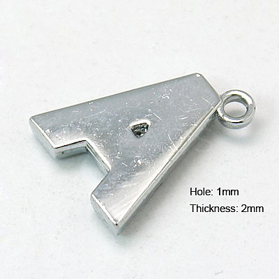 Alloy Letter Pendants LS-X-RB-C1416-A-1