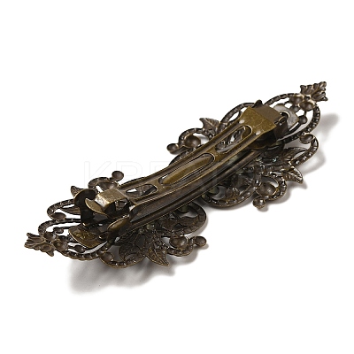 Brass Filigree Hair Barrette LS-OHAR-PW0001-201AB-1