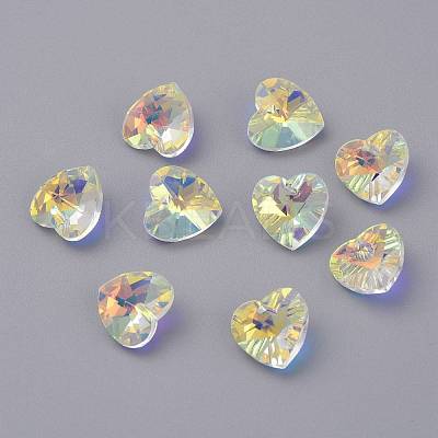 Faceted Glass Charms RGLA-L026-B05-1