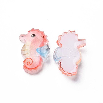 Transparent Epoxy Resin Cabochons CRES-S365-44-1