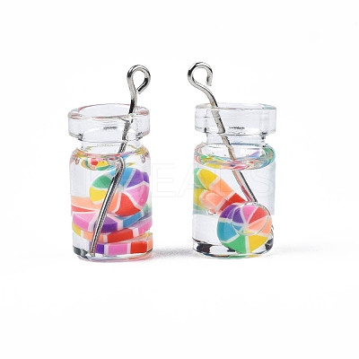 Glass Bottle Pendants CRES-N017-02-1