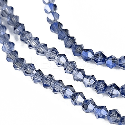 Transparent Electroplate Glass Beads Strands EGLA-A039-T3mm-UA10-1