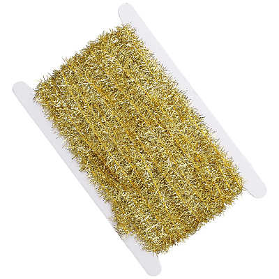 25 Yards Polyester Filigree Sparkle Tinsel Hanging Garland DIY-CY0001-97C-1