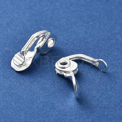 Brass Clip-on Earring Findings KK-F907-09S-1