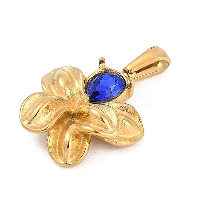 304 Stainless Steel Rhinestone Pendants STAS-K291-06G-01-1