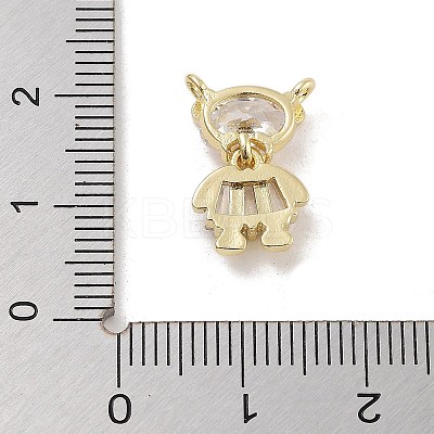 Brass Pave Clear Cubic Zirconia Pendants LS-KK-Z061-18G-01-1