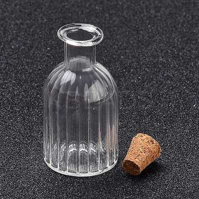 Glass Cork Bottles LS-AJEW-O032-07-1