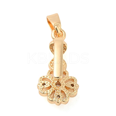 Brass Ice Pick Pinch Bails KK-F860-22G-1
