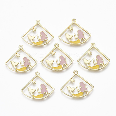 Alloy Enamel Pendants X-ENAM-S122-012-NR-1