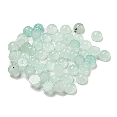 Natural White Jade Dyed Cabochons G-H309-03-18-1