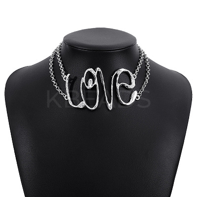 Punk Style Alloy Choker Necklaces for Women WGA180C-06-1