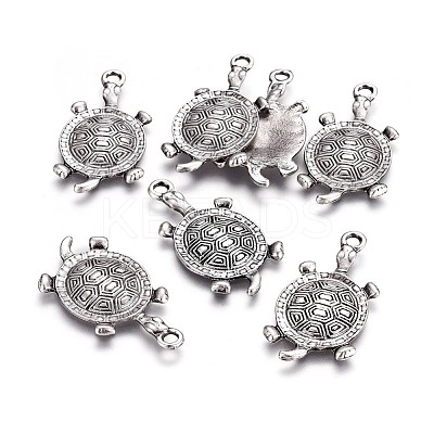 Tibetan Style Alloy Pendants TIBEP-A040-029TAS-NR-1