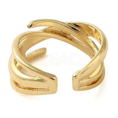 Brass Open Cuff Rings for Women LS-RJEW-Z070-07G-02-1